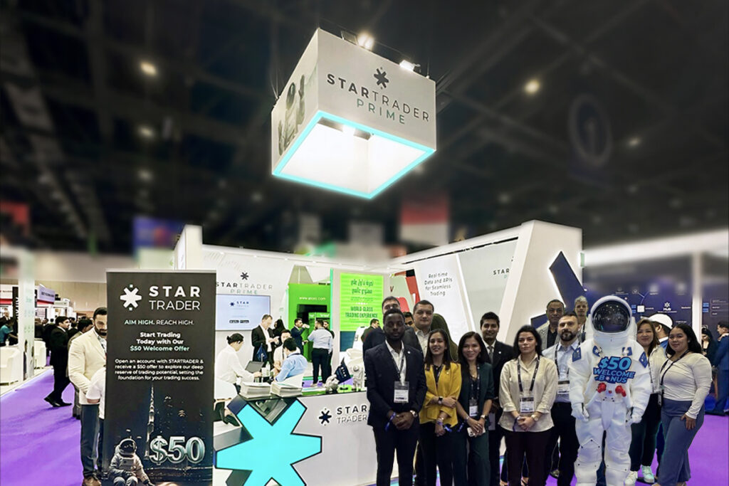 STARYRADER's booth at IFX Expo Dubai